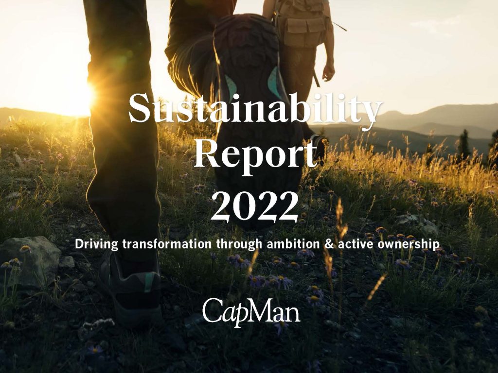 CapManin vastuullisuusraportti vuodelta 2022 on julkaistu