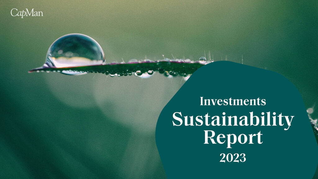 Towards a sustainable society through active ownership – CapMan’s Investments Sustainability Report for 2023 is published