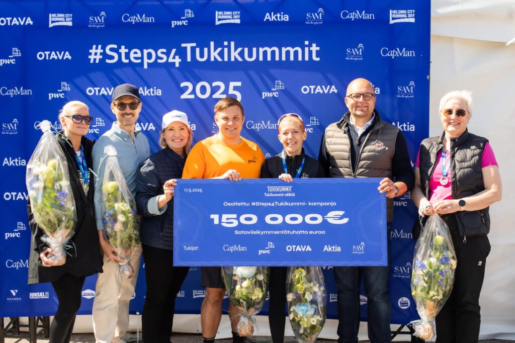 CapMan joined the #Steps4Tukikummit campaign where 33.6 million steps were taken towards a more hopeful future