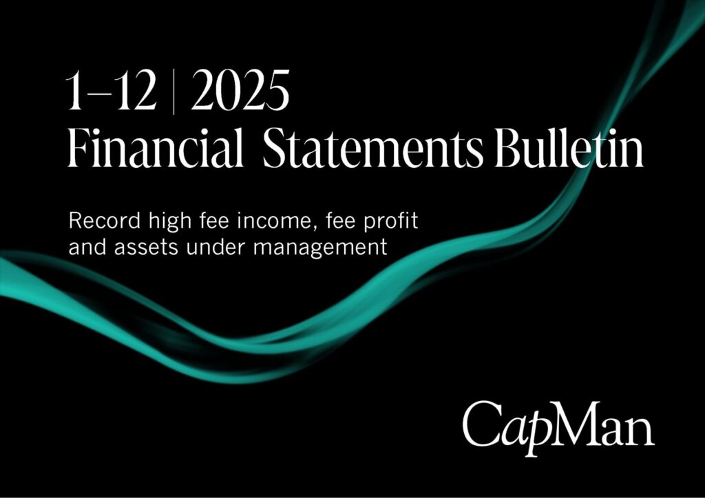 CapMan Plc 2025 Financial Statements Bulletin